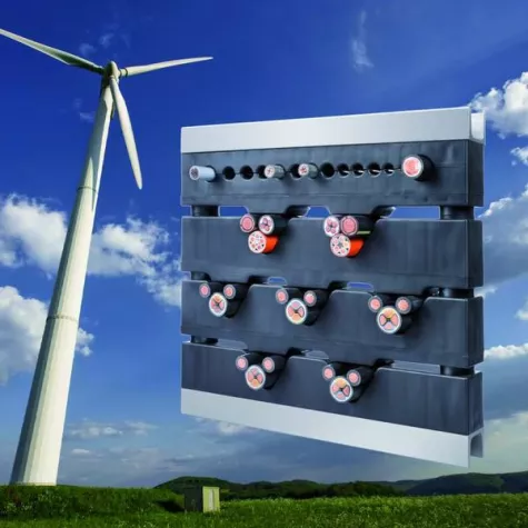 Bild: Kabelbefestigung aus dem Baukasten