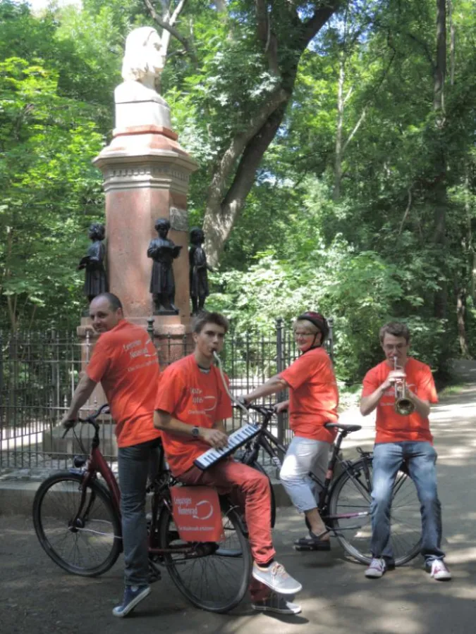Notenradler am Zöllner-Denkmal, Foto: W.Schneider