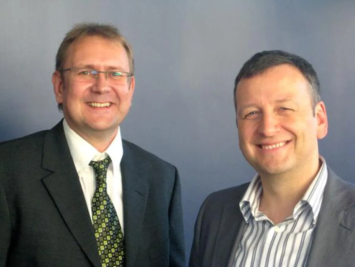 Konzeptionelle Verstärkung im Team: Michael Weber mit GF Karl-Heinz von Lackum