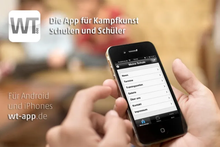 WT-App - die nützliche App für Kampfsportler und Kampfkunstschulen Bild: WT-App - die nützliche App für Kampfsportler und Kampfkunstschulen