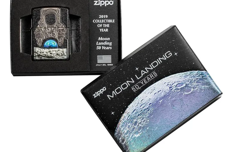 Zippo feiert mit dem Collectible Of The Year 2019 50 Jahre Mondlandung Bild: Zippo feiert mit dem Collectible Of The Year 2019 50 Jahre Mondlandung