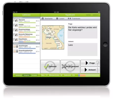 Bild: RapidLearn für Verlage: Fachinhalte einfach auf iPhone und iPad bringen