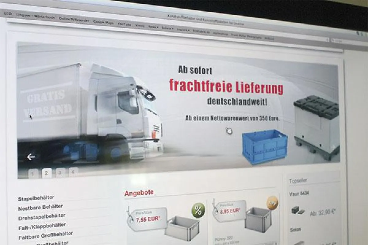 Der frachtfreie Versand von Transportboxen, Paletten und Zubehör ist nur einer der vielen Vorteile d