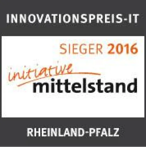 Bild: versiondog erhält Innovationspreis-IT als Landessieger Rheinland-Pfalz