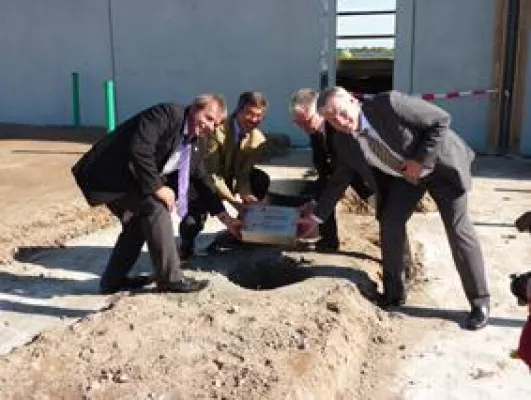 Bild: Richtfest und Grundsteinlegung im Alcaro Logistikpark II in Großbeeren