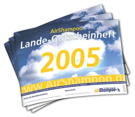 AirShampoo.de: Lande-Gutscheinheft 2005 für Piloten ab sofort verfügbar Bild: AirShampoo.de: Lande-Gutscheinheft 2005 für Piloten ab sofort verfügbar