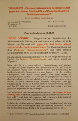 Massive Einflußnahme-Versuche des Rest-Vorstands des Bezirksverbands Pankow auf die Abstimmungen am 30.11.23. Bild: Massive Einflußnahme-Versuche des Rest-Vorstands des Bezirksverbands Pankow auf die Abstimmungen am 30.11.23.