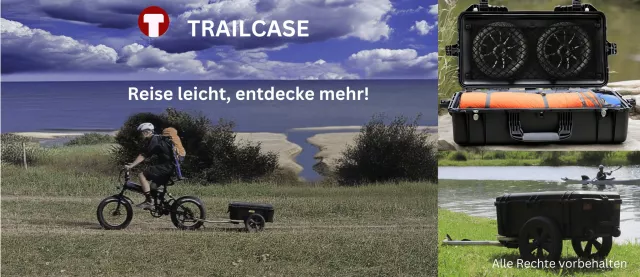 Bild: Revolutionärer Fahrradanhänger: Trailcase – Reisekoffer wird zum Fahrradanhänger
