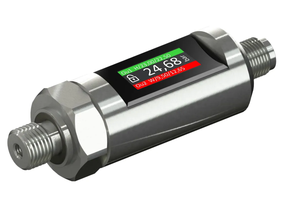 P.Touch – Medienresistenter Druckschalter bis 600 bar (© MP-Sensor/AMSYS)