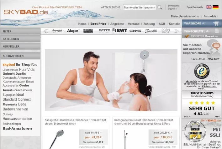 Neu bei Skybad aus dem Grohe Sortiment – „Grohe Eurocube Armaturen“ Bild: Neu bei Skybad aus dem Grohe Sortiment – „Grohe Eurocube Armaturen“