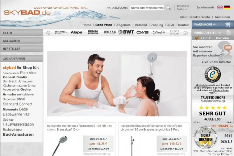 Bild: Neu bei Skybad aus dem Grohe Sortiment – „Grohe Eurocube Armaturen“