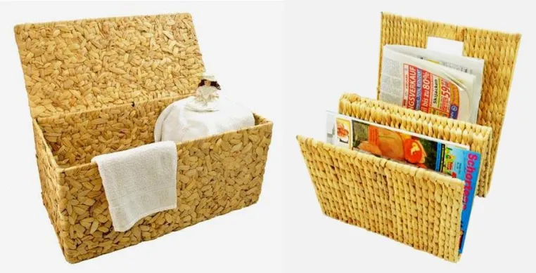 Bild: Schöne Dinge aus Wasserhyazinthe: Truhen, Körbe, Accessoires
