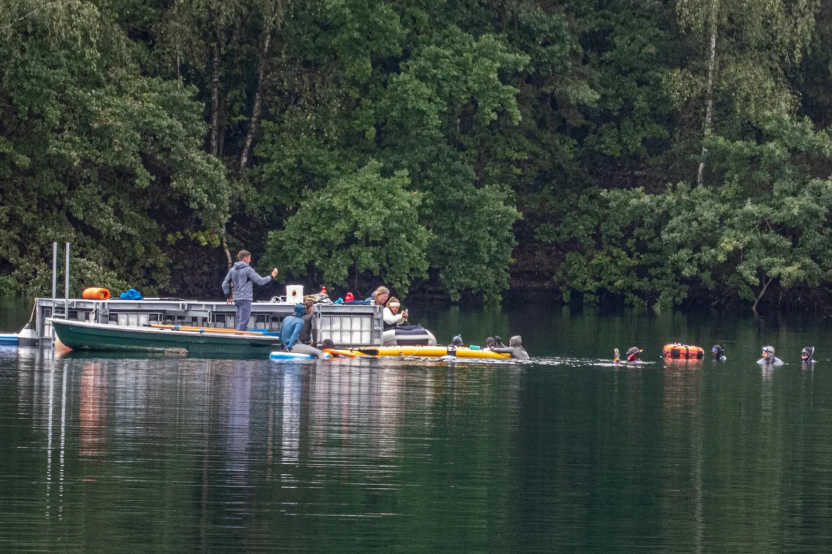 AIDA Deutsche Meisterschaft 2021 im Apnoe-Tieftauchen im See Wildschütz (© https://www.aida-deutschland.de/)