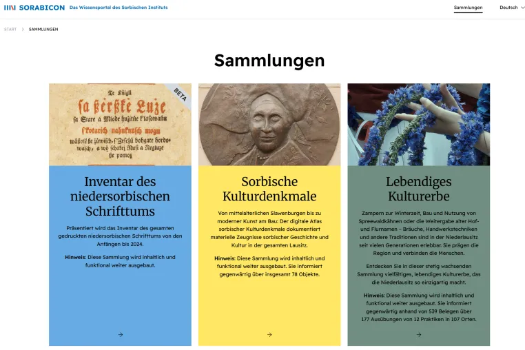 Bild: "Nur für Kleine Sprachen möglich" - Vollständiges Inventar des niedersorbischen Schrifttums online