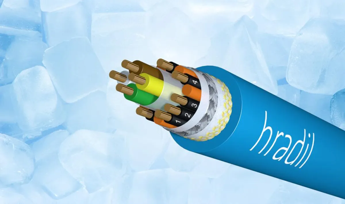 Hradil CAN-Bus-Kabel für bewegte Extremtemperaturanwendungen von  -40°C bis +80°C.