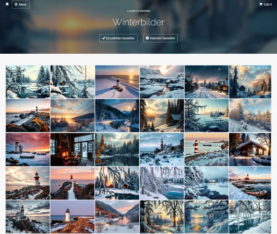 Bild: MARAMORE präsentiert Winterbilder: Ausdrucksstarke Kunstwerke für die kalte Jahreszeit