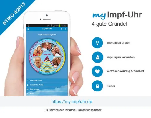 Bild: myImpf-Uhr: Aktuelle Impfempfehlungen 2015 verbrauchernah als App