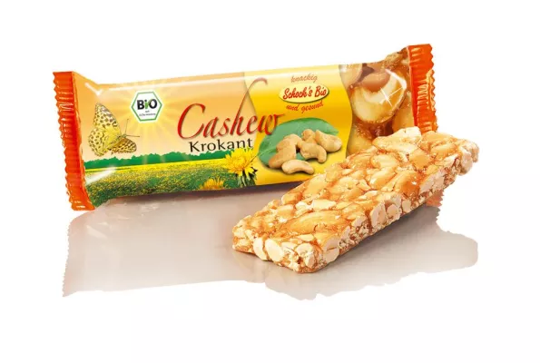 Bild: Gold und Silber für SCHOCK – DLG-Prämierung für Bio-Sesam Krokant und Bio-Cashew Krokant