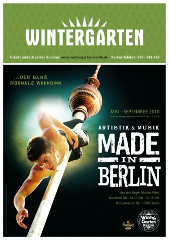 Bild: Artistik & Musik MADE IN BERLIN ab 6. Mai im Beriner Wintergarten Varieté