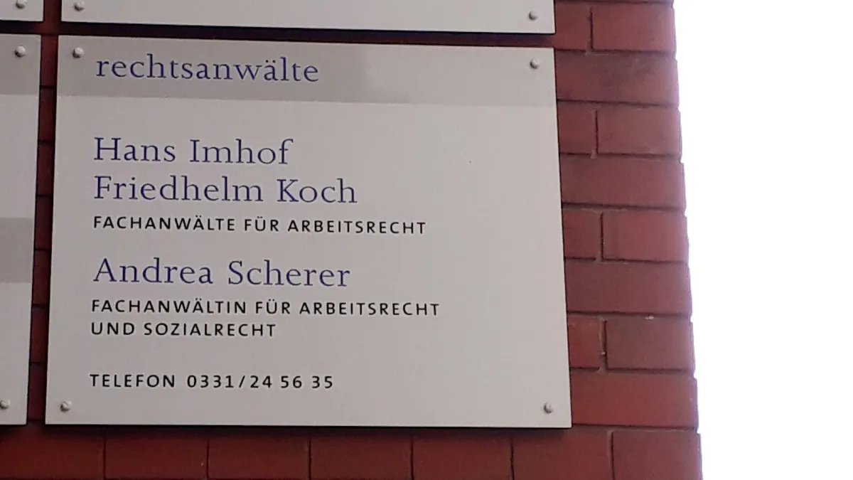 Fachanwaltskanzlei für Arbeitsrecht Imhof Koch Scherer