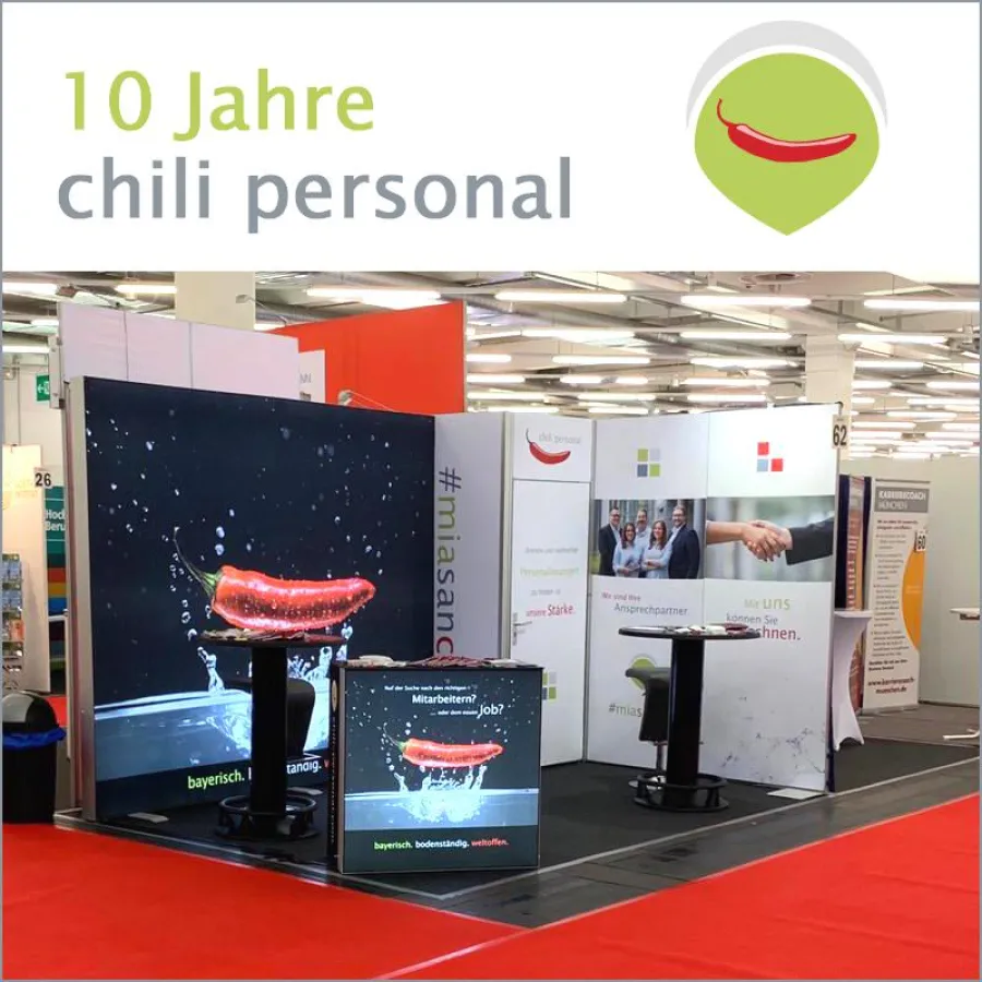 Der Stand von chili personal auf der 11. Jobmesse München