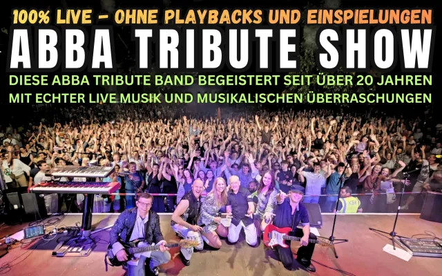 Bild: ABBA Tribute Show – Diese ABBA Tribute Band begeistert seit über 20 Jahren mit 100 % Live-Musik