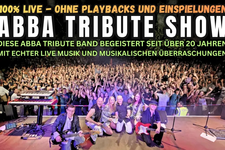 ABBA Tribute Show – Diese ABBA Tribute Band begeistert seit über 20 Jahren mit 100 % Live-Musik Bild: ABBA Tribute Show – Diese ABBA Tribute Band begeistert seit über 20 Jahren mit 100 % Live-Musik
