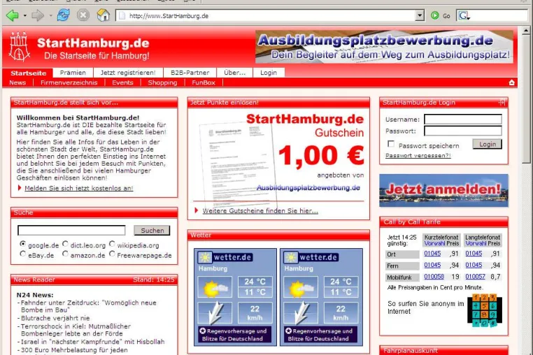 Bild: StartHamburg.de: Beta-Test für Hamburgs personalisierte Startseite läuft