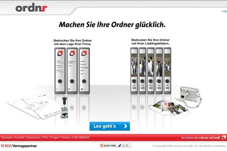 Bild: ordnr.de startet - Ordner online mit Panoramabildern und Logos bedrucken