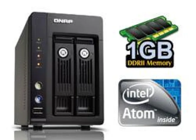 Bild: QNAP TS-239 Pro Turbo 2-bay NAS System mit iSCSI Unterstützung