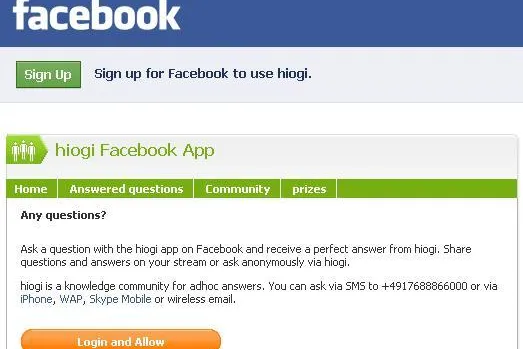 Bild: Kundendialog via Social Media: hiogi integriert Facebook-Applikation in Service-Communities