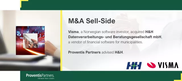 Proventis berät H&H beim Verkauf an Visma Bild: Proventis berät H&H beim Verkauf an Visma