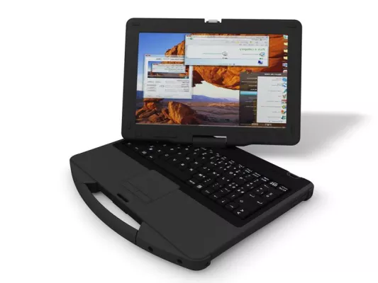 Industrie Convertible Notebook mit Ivy-Bridge Architektur Bild: Industrie Convertible Notebook mit Ivy-Bridge Architektur