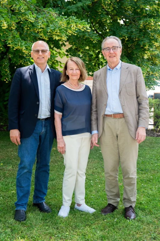 Der Vorstand des RLS e.V.: Prof. Dr. Khosro Hekmat, Waltraud Duven, Dr. Joachim Paulus