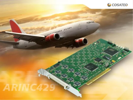 Bild: Sichere Flugzeug-Kommunikation: COSATEQ ARINC-429-Karte bewährt sich im Airbus-Datalink-Prüfstand