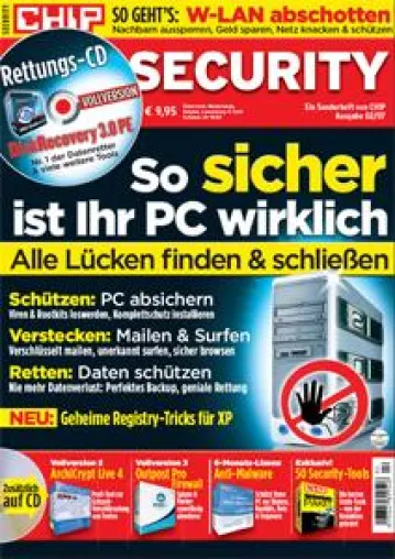 Bild: CHIP Sonderheft „Security“: Vorratsspeicherung, Online-Durchsuchungen - Staatliche Überwachung erreicht neue Dimensionen