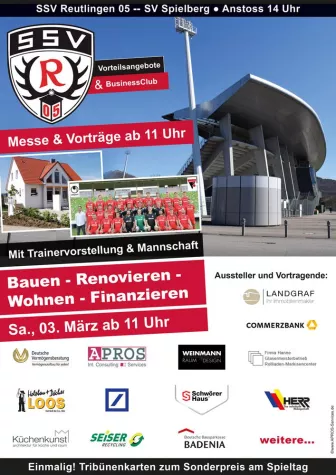 Bild: Trainervorstellung und Messe rund ums Haus beim SSV Reutlingen