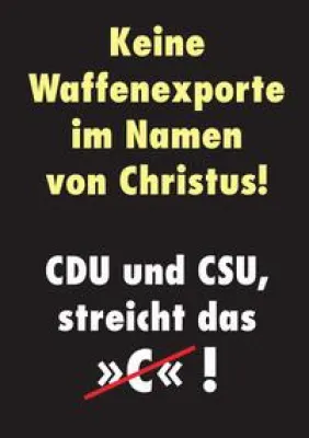 Bild: Aufruf an den Papst: Waffenhändler sollen sich nicht mehr "christlich" nennen