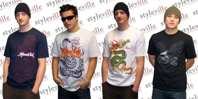 Bild: Neue Tattoo T-Shirts von Miami Ink bei styleville.de