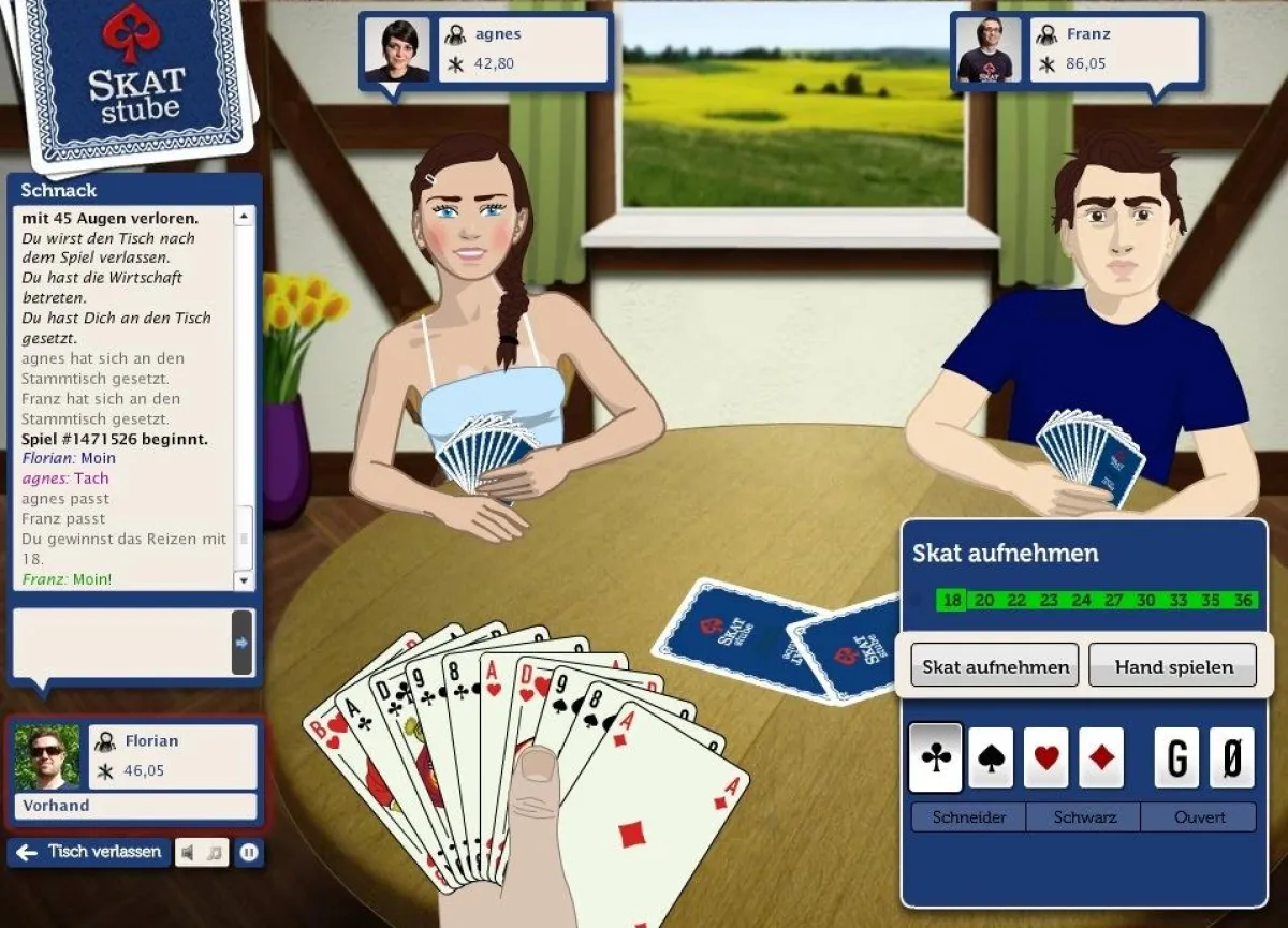 Screenshot Skatstube mit Reizassistent