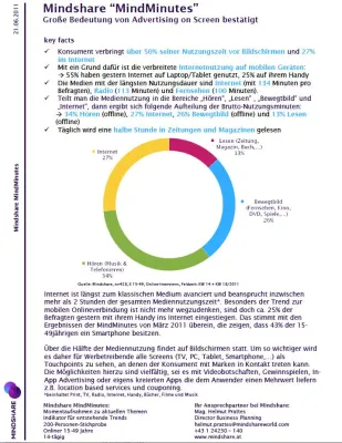 Bild: Internet macht ein Viertel der Mediennutzungsdauer aus