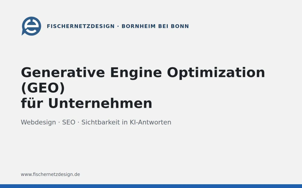 GEO-Maßnahmen (© Agentur FischerNetzDesign)