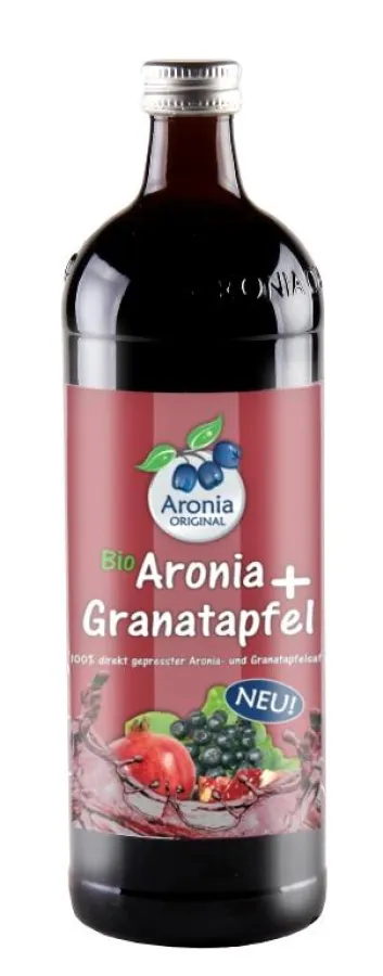 Bio Aronia-Granatapfel-Saft in der 0,7l Flasche