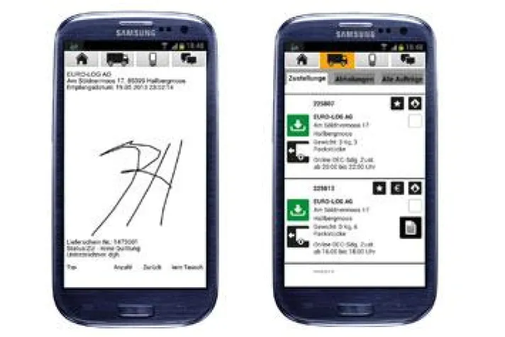 Eine App, die mitdenkt: „Mobile Track“ unterstützt bei der Statusabgabe Bild: Eine App, die mitdenkt: „Mobile Track“ unterstützt bei der Statusabgabe