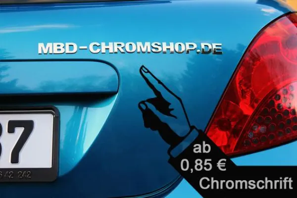 Bild: 3D-Chromschriften und Firmenlogos individuelle Herstellung