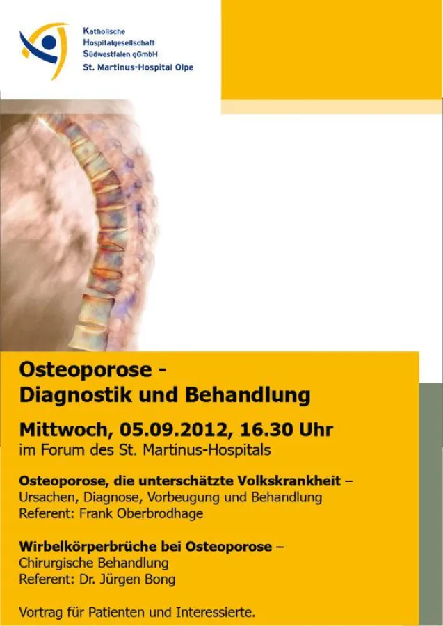 Das Plakat zum Vortragsnachmittag zum Thema