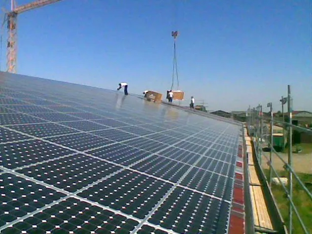 Bild: Inbetriebnahme einer Aufdachphotovoltaikanlage in 07856 Rüdersdorf / Thüringen