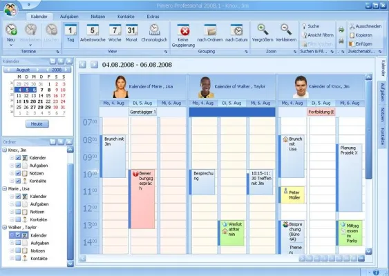 Bild: Pimero 2008 veröffentlicht - Team Management und Gruppenplaner für Unternehmen