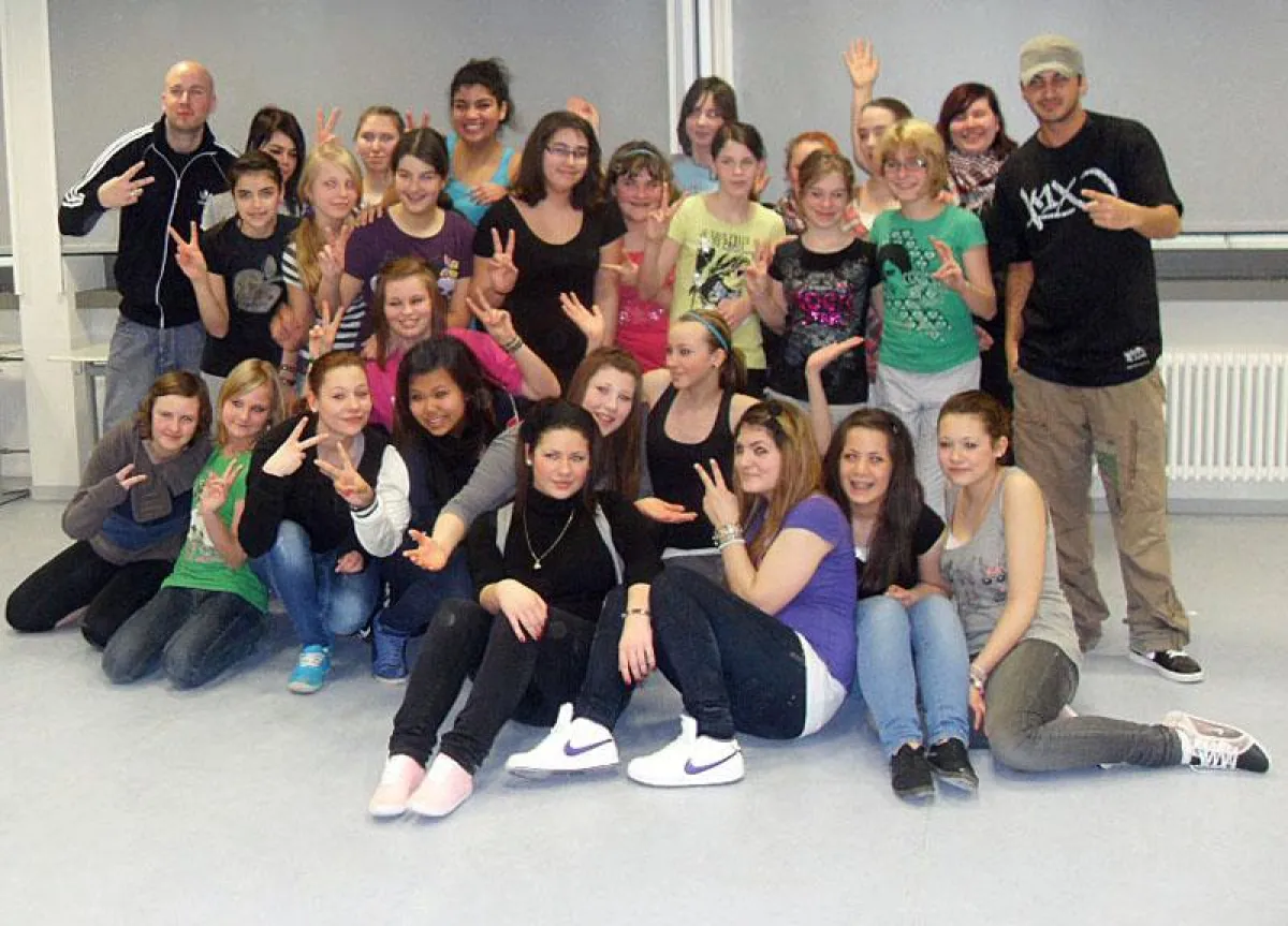 Gute Stimmung beim Hip Hop Dance Workshop