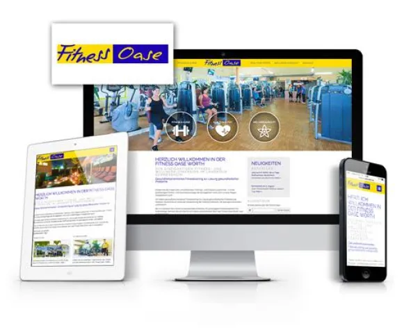 Internetauftritt der Fitness Oase Wörth erstrahlt in neuem Glanz Bild: Internetauftritt der Fitness Oase Wörth erstrahlt in neuem Glanz